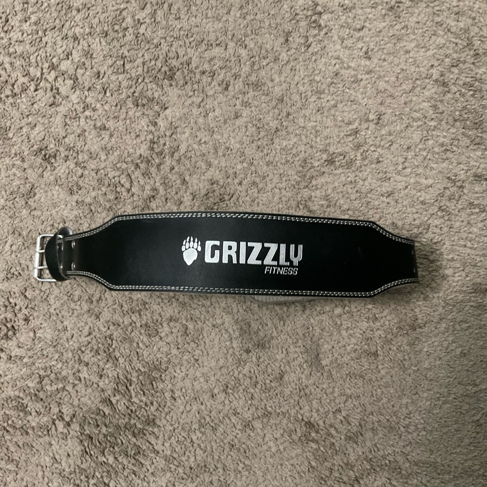 Grizzly Black Fitness Belt